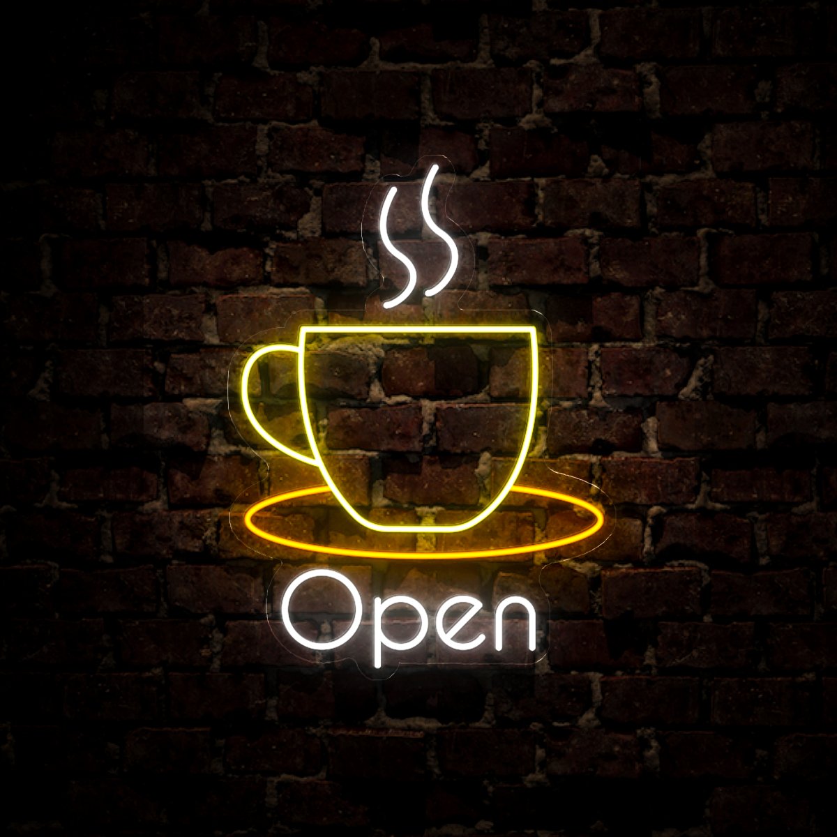 Vertical Coffee Neon Sign - Reels Custom