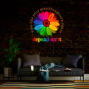 Vote Like Your Granddaughter's Rights Depend On It Artwork Neon Sign - Reels Custom