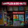 Waffles and Donuts Neon Sign - Reels Custom