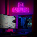 WASD Keyboard Led Neon Sign For Gamers - Reels Custom