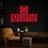 WASD Keyboard Led Neon Sign For Gamers - Reels Custom