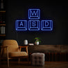 WASD Keyboard Led Neon Sign For Gamers - Reels Custom