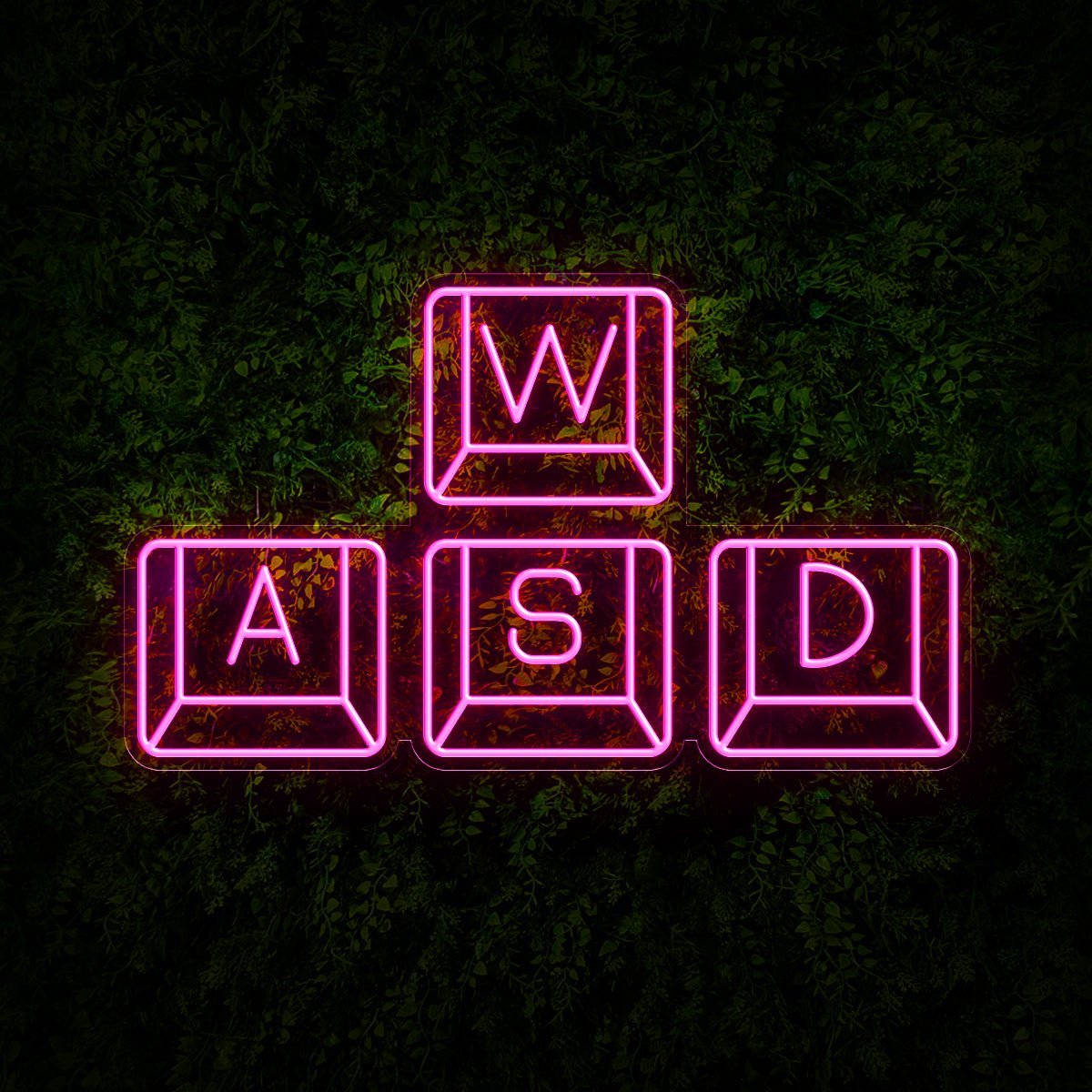 WASD Keyboard Led Neon Sign For Gamers - Reels Custom