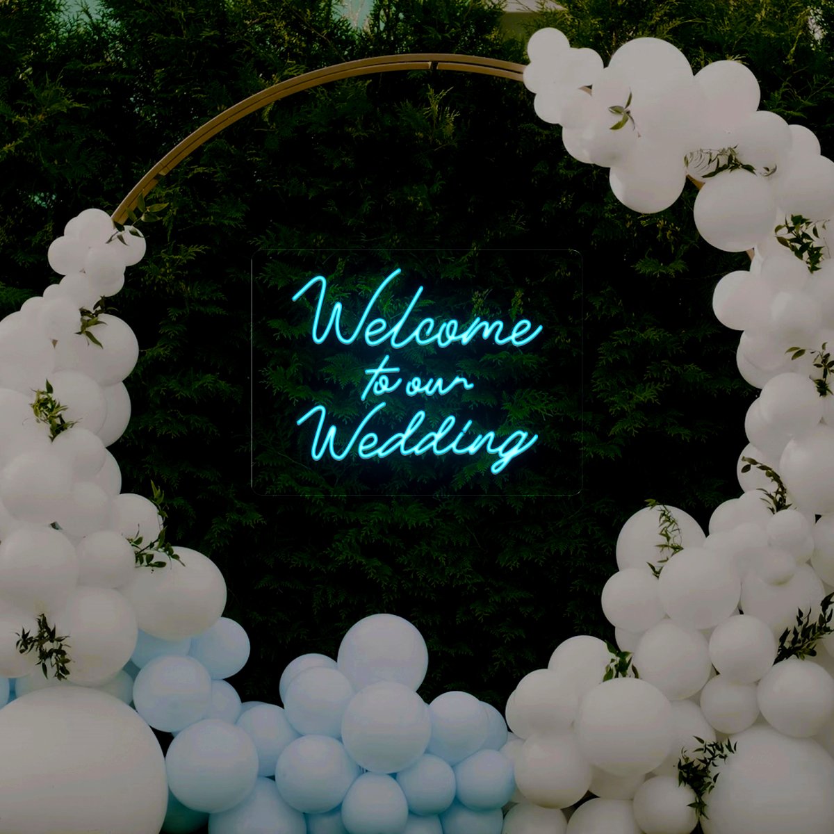 Welcome Wedding Neon Sign - Reels Custom