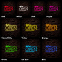 We're Open Neon Sign - Reels Custom