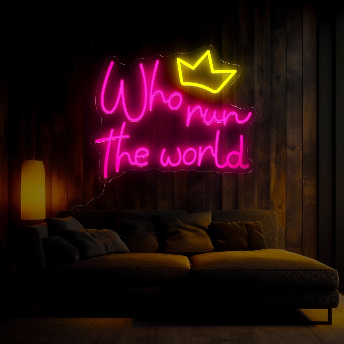 Who Run The World Neon Sign - Reels Custom