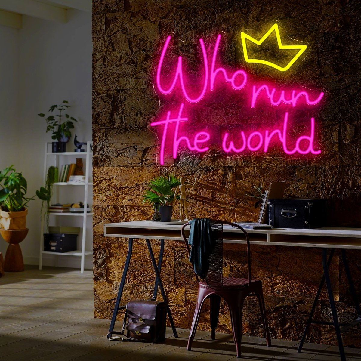 Who Run The World Neon Sign - Reels Custom