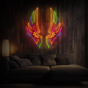 Wings Led Neon Sign Party Decoration - Reels Custom