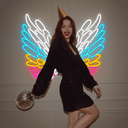 Wings Led Neon Sign Party Decoration - Reels Custom