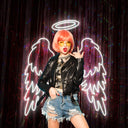 Wings Led Neon Sign Party Decoration - Reels Custom