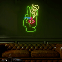 WLHOPE Hand Evil Eye Neon Sign - Reels Custom