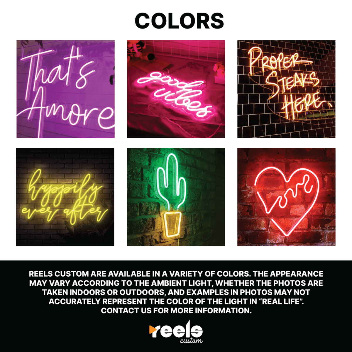 Work Neon Sign - Reels Custom