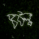 World Map Wall Sign - Reels Custom