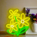 Yellow Flowers Led Neon Sign - Reels Custom